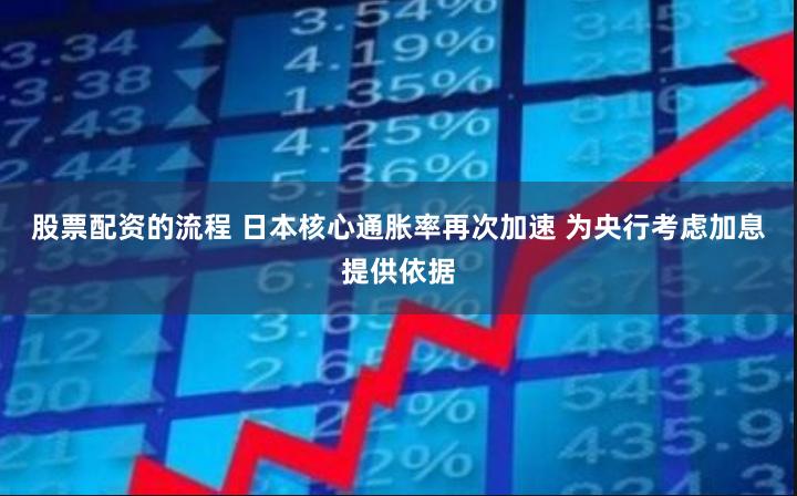 股票配资的流程 日本核心通胀率再次加速 为央行考虑加息提供依据