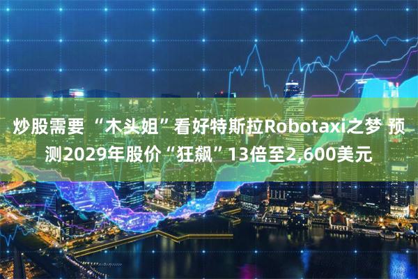 炒股需要 “木头姐”看好特斯拉Robotaxi之梦 预测2029年股价“狂飙”13倍至2,600美元